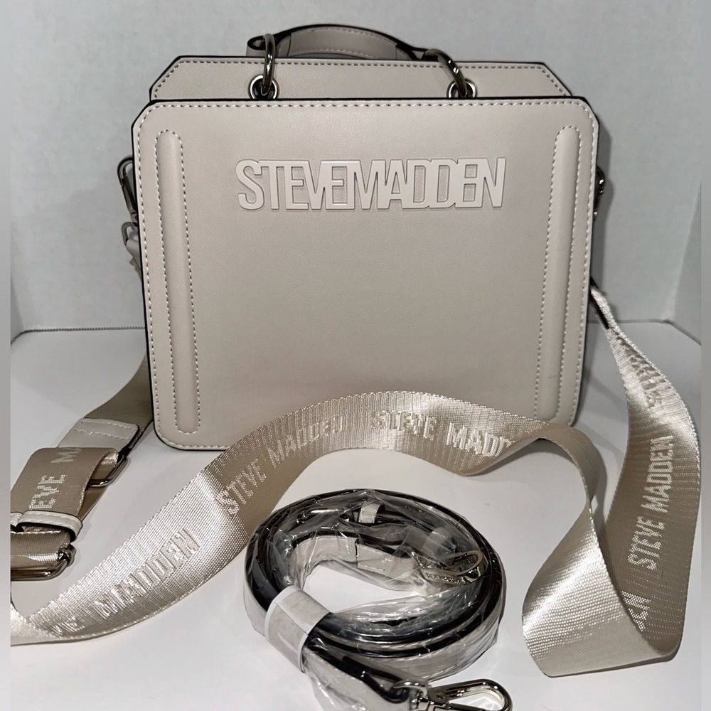 Steve Madden Evelyn Off White Mini Tote